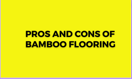 Pros and Cons of Bamboo Flooring