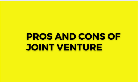 Pros and Cons of Joint Venture